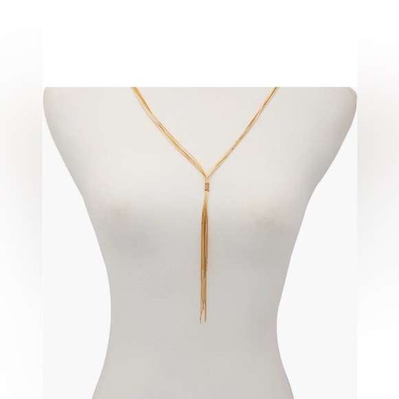 Vince Camuto Gold Lariat Necklace - Picture 1 of 3